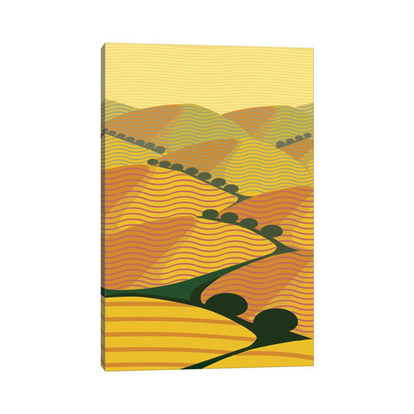 Bay Isle Home Summer Hills by Wrapped Canvas Graphic Art Wayfair.co.uk